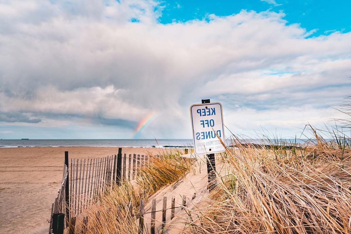 bradley beach brown field under cloudy sky during daytime united states